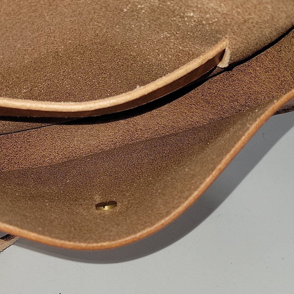 Tree Fairfax Brown Leather Half-Moon Belted Waist Bag - Picture 10 of 11